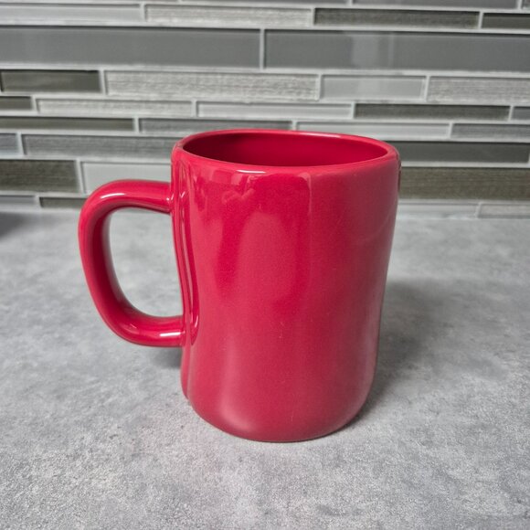 Rae Dunn " I Love You Berry Much" Red Coffee Tea Mug Cup - Picture 3 of 6